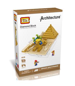 Pirámide Esfinge Egipto - Construcción de Mini Bloques - LOZ9376
